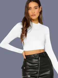 Dream Beauty Fashion Round Neck Fitted Crop Top