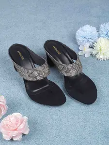 Mochi Embellished Block Sandals