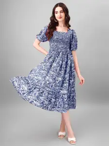 Raiyani Fashion Print Fit & Flare Maxi Dress