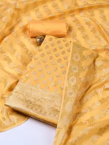 Meena Bazaar Art Silk Unstitched Dress Material