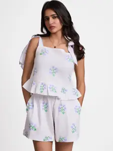 How When Wear Women Cotton Floral Embroidered Shorts