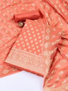 Meena Bazaar Art Silk Unstitched Dress Material