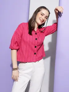 DressBerry Women Modern Boxy Opaque Party Shirt