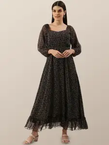 Chemistry Floral Print Georgette Fit & Flare Maxi Dress