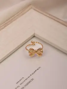 Laviscart 18K Gold-Plated Adjustable Finger Ring