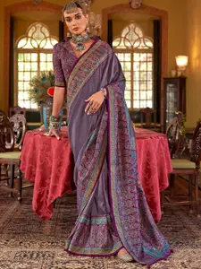 Anouk Ethnic Motifs Silk Blend Sungudi Saree