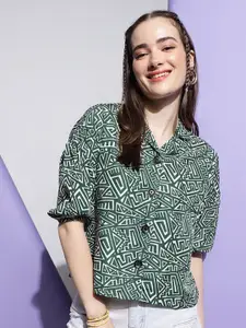 DressBerry Women Modern Boxy Opaque Party Shirt