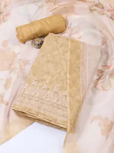 Meena Bazaar Printed Linen Unstitched Dress Material