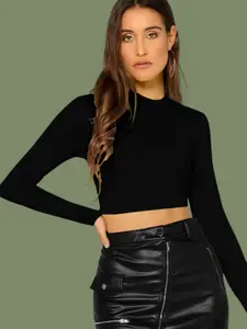 Dream Beauty Fashion Round Neck Fitted Crop Top