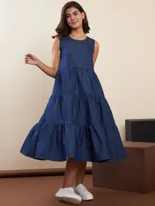 Chemistry Denim Fit & Flare Midi Dress