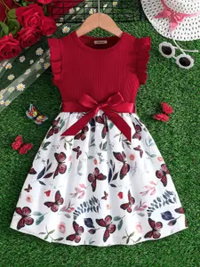 INCLUD Animal Print Fit & Flare Dress