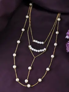 Silvermerc Designs Brass Gold-Plated Handcrafted Necklace