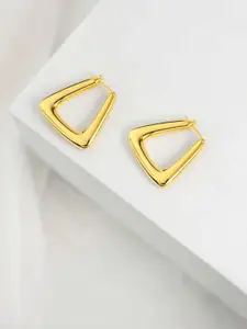 PRIVIU Geometric Half Hoop Earrings
