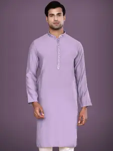 MAAHI FABS Men Thread Work Handloom Kurta