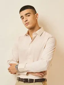 THE BEAR HOUSE Men Tailored Fit Opaque Striped Formal Shirt