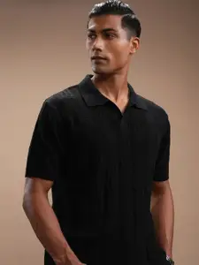 HIGHLANDER Men Mandarin Collar T-shirt