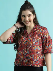 DressBerry Women Modern Boxy Opaque Party Shirt