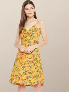 Chemistry Floral Print Crepe Dress
