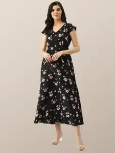 Chemistry Floral Print Crepe Fit & Flare Maxi Dress