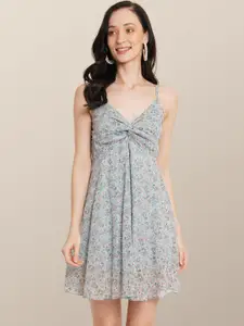 Chemistry Floral Print Georgette Empire Dress