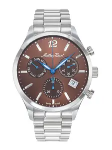 Mathey-Tissot Men Dial & Stainless Steel Bracelet Style Straps Analogue Watch H411CHAM