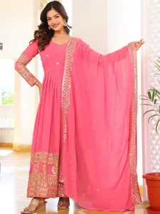 Fashion Basket Embroidered Maxi Ethnic Dress