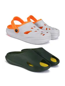 BERSACHE Men Set Of 2  Clogs