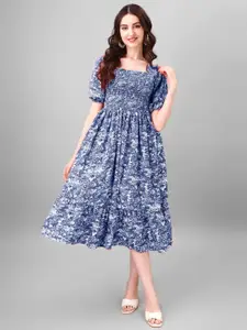 Raiyani Fashion Print Fit & Flare Maxi Dress