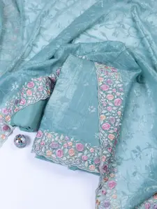 Meena Bazaar Embroidered Unstitched Dress Material