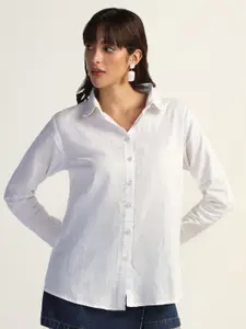 TAHVO Women Comfort Opaque Casual Shirt