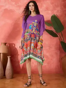 Sangria Women Printed Kaftan Dress