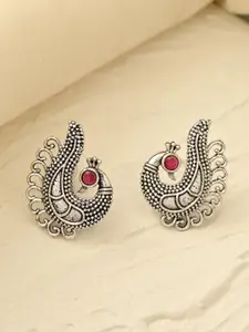 DASTOOR Gold-Plated Artificial Stones Contemporary Studs