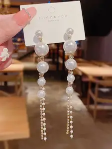 Celestique Contemporary Pearls Drop Earrings