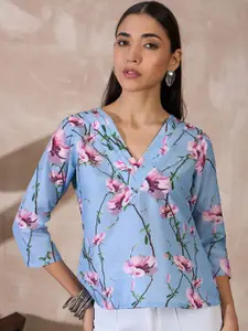 all about you Women Floral Print Crepe Top