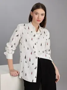 Tommy Hilfiger Women Opaque Printed Casual Shirt