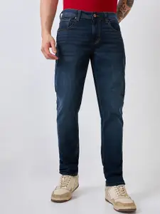 SPYKAR Men Slim Fit Low-Rise Clean Look Light Fade Jeans