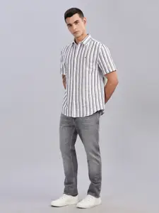 Tommy Hilfiger Men Opaque Striped Casual Shirt