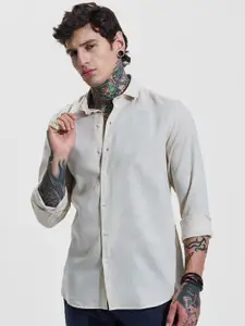 Snitch Men Slim Fit Opaque Casual Shirt