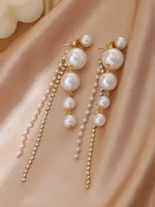 Celestique Contemporary Pearls Drop Earrings