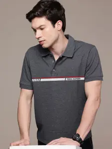 Moda Rapido Men Printed Polo Collar T-shirt
