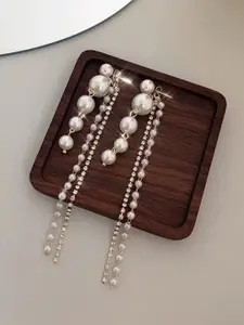 Celestique Contemporary Pearls Drop Earrings