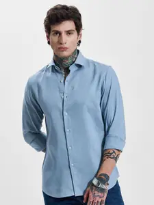 Snitch Men Slim Fit Opaque Casual Shirt
