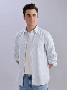 Tommy Hilfiger Men Opaque Striped Casual Shirt