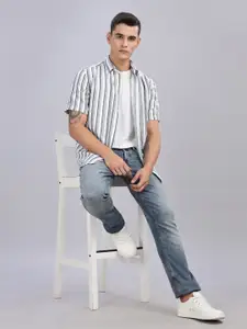 Tommy Hilfiger Men Opaque Striped Casual Shirt