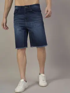 The Roadster Lifestyle Co Men Relaxed Fit Mid-Rise  Pure Cotton Denim Shorts