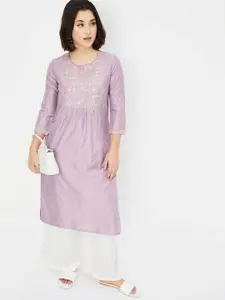 max Women Floral Embroidered Gotta Patti Kurta