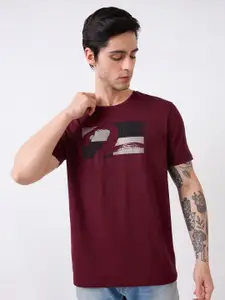 SPYKAR Men Typography Pockets Slim Fit T-shirt