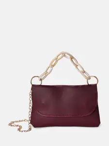 HAUTE SAUCE by  Campus Sutra HAUTE SAUCE by Campus Sutra PU Structured Satchel