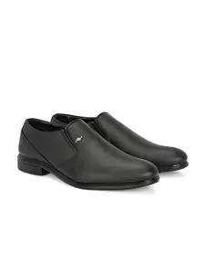 LEEPEETER Men Formal Round-Toe Slip-Ons