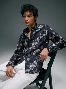 Flying Machine Men Slim Fit Floral Opaque Printed Casual Shirt